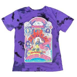 Led Zeppelin Shirt‎ Size Small Purple 100% Cotton Official Electric Magic